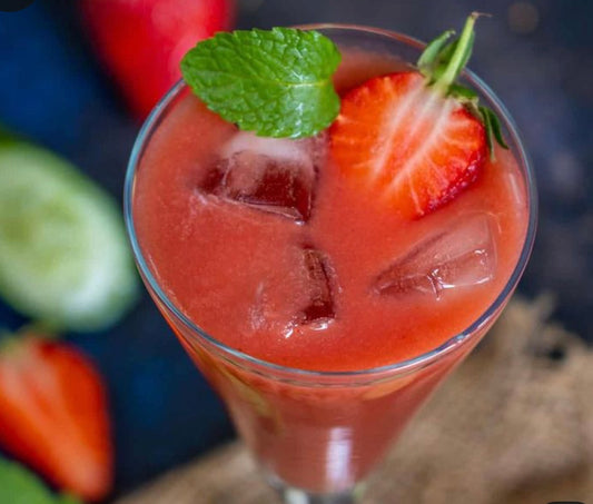 Organic Strawberry Cucumber Mint Juice